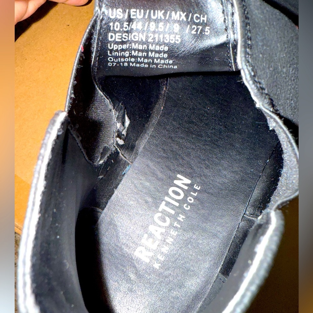 Kenneth Cole Black Chelsea boots men - Picture 4 of 4